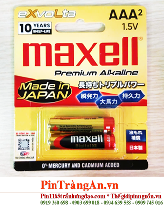 MAXELL LR03(W)/2B, Pin AA 1.5v Premium Alkaline MAXELL Evolta LR03(W)XL LS, LR03(W)/2B, Xuất xứ NHẬT